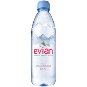 Evian Natural Spring Water (500 ml Bottle)