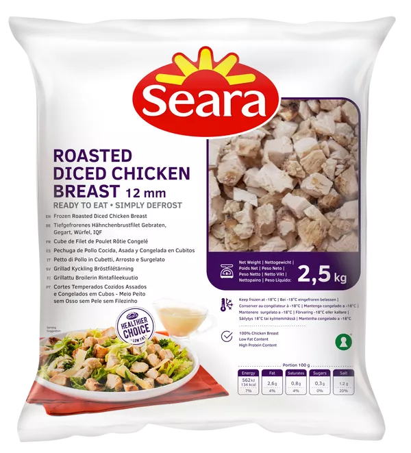Roasted Diced Chicken Breast 12mm