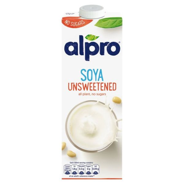 Alpro Soy Milk – Unsweetened 1L Carton