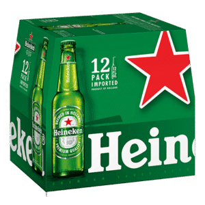 Heineken Lager Beer (12 oz Bottle)